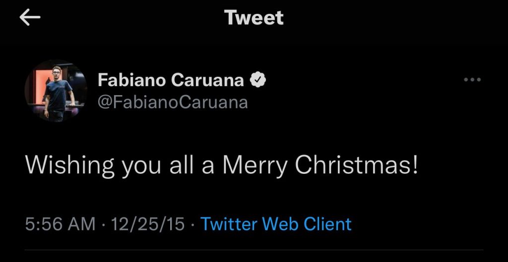 caruana tweet